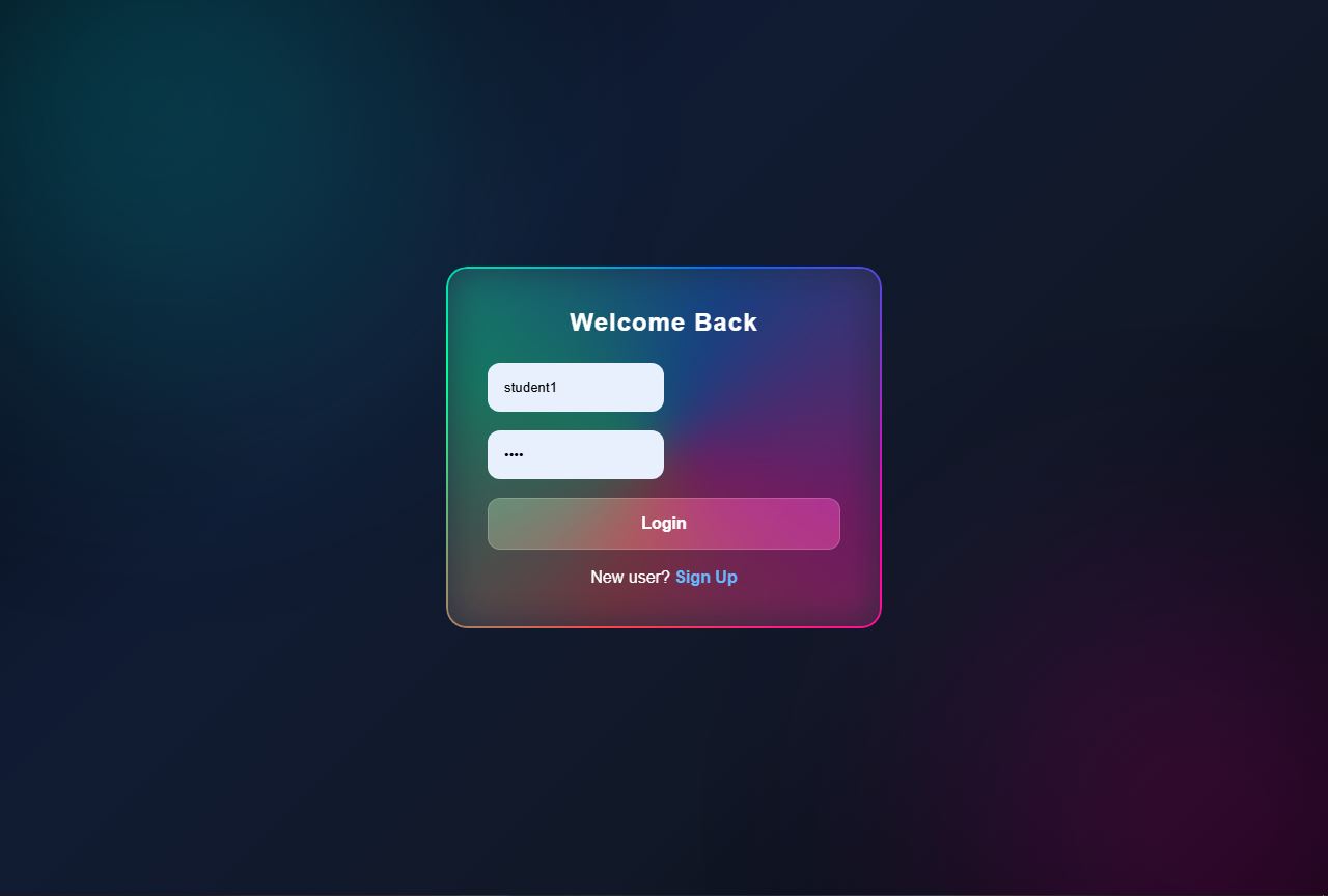 School Management System interface